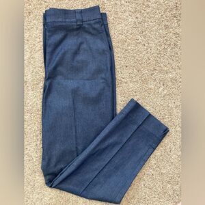 Talbots NWOT dark chambray high waist slim trousers